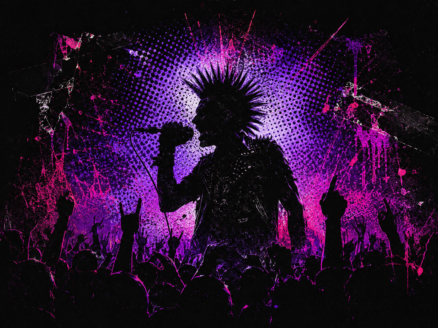 Punk concert artwork